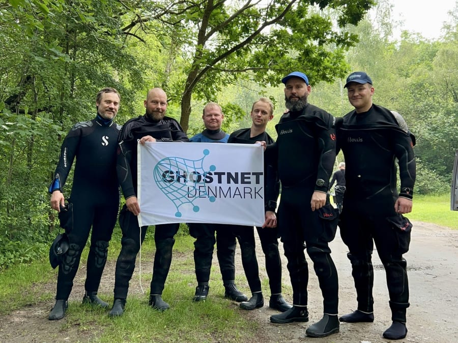 Ghostnet Denmark er et nationalt projekt, der skal dokumentere, at spøgelsesnet i Danmark er et problem. Foto fra North Nature.